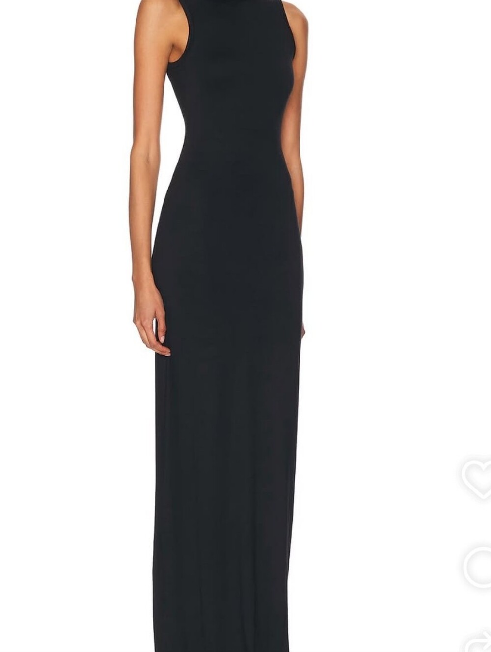 Rick Owens DRKSHDW Sleeveless Black Midi Dress - Classic Women's Dress